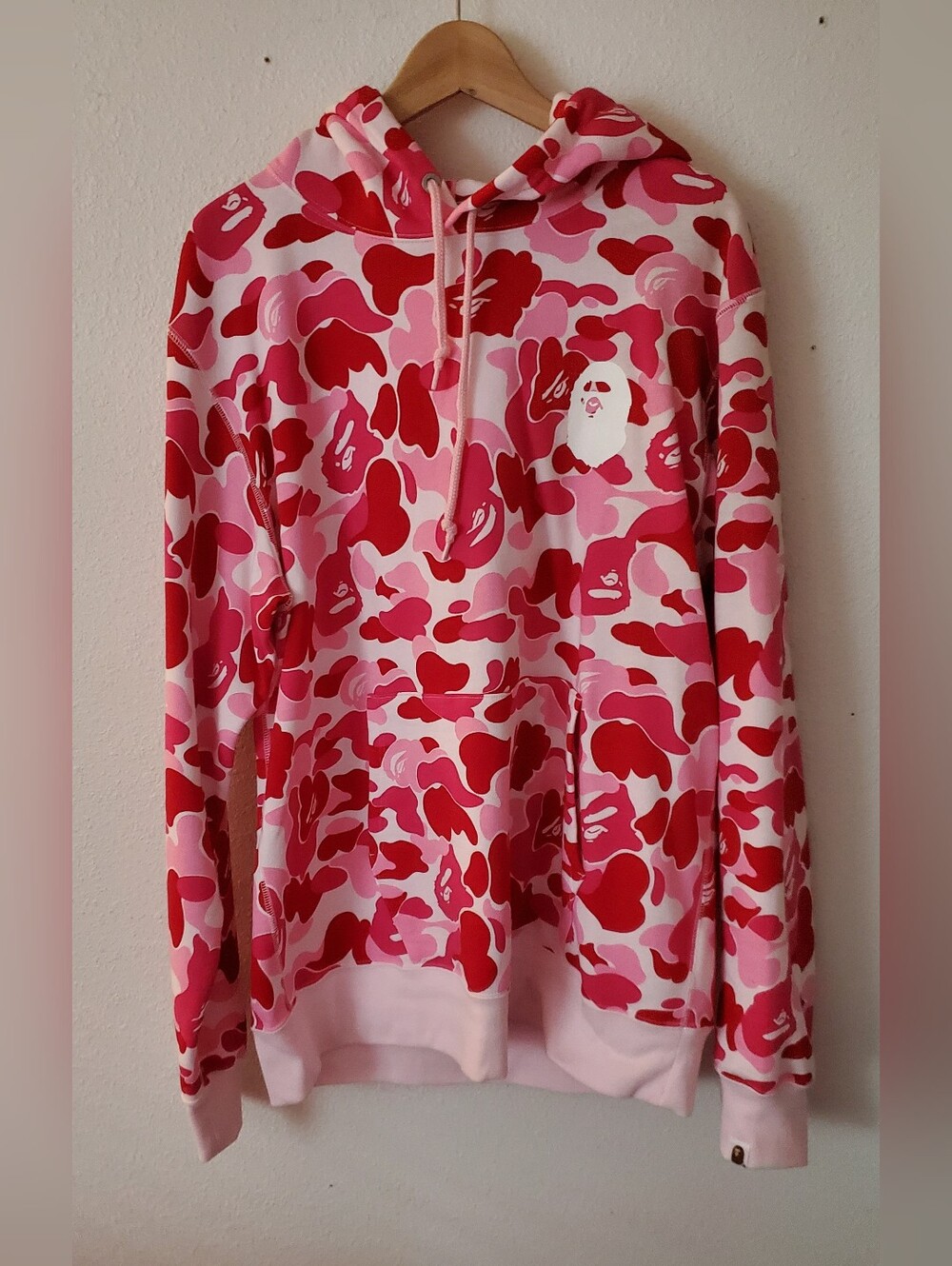 Bape Abc Camo Pullover Hoodie In Pink 2xl